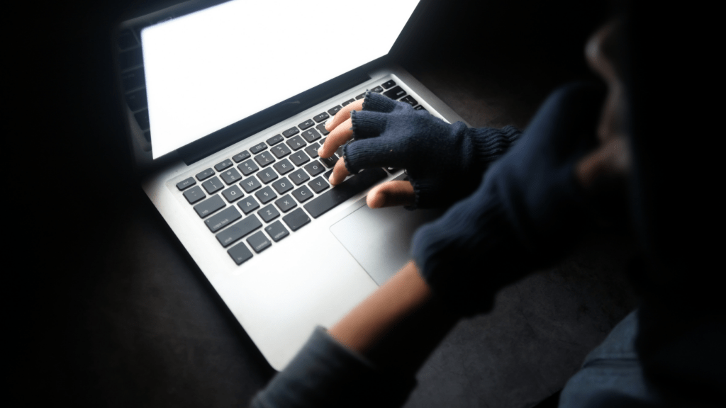 a person working on a laptop