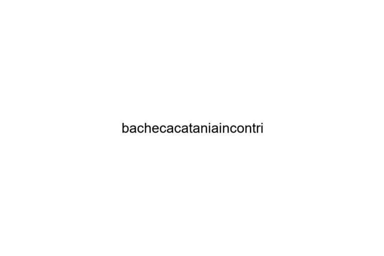 bachecacataniaincontri