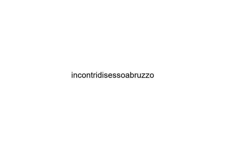 incontridisessoabruzzo